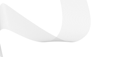 Abstract Curved Black and White Line Wave Background