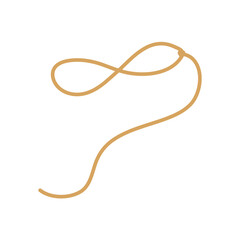 Lasso rope. Vector illustration.