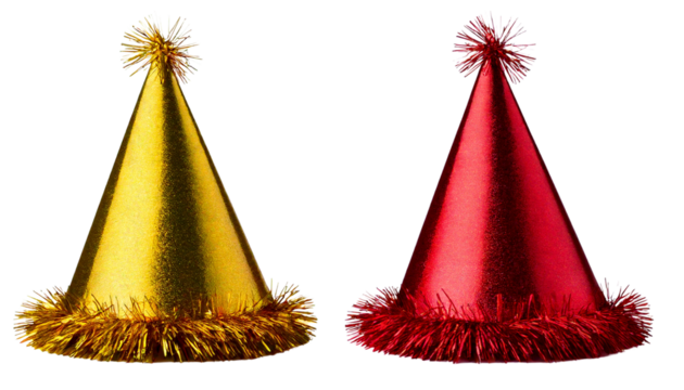 party hats isolated on white background Png 