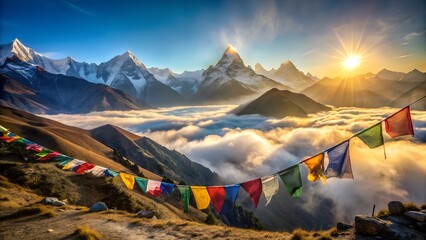 Sunrise in the mountains