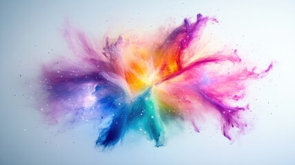 Fototapeta premium Colorful explosion of vibrant hues