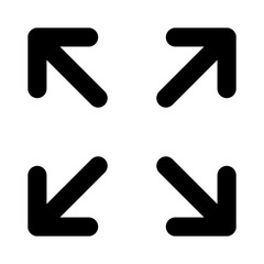 Full screen icon. Expand screen icon. Vector illustration design