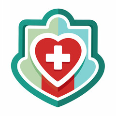 Health icon on white background
