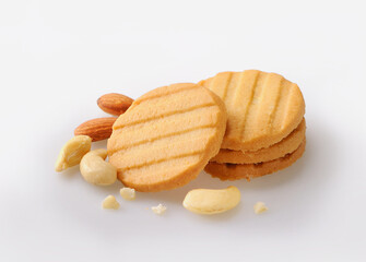 Biscuits, cookies, salted biscuits, snacks, crackers, cookies with nuts, cashew nuts
