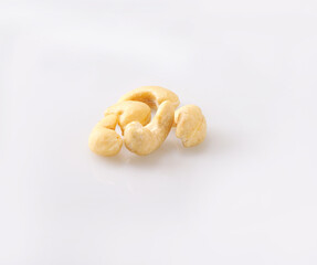 cashew nuts, dried fruits, healthy snacks on white background, nuts 