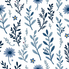 seamless floral pattern with flowers