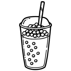  Bubble Tea with Tapioca Pearls