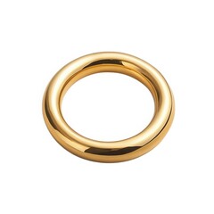 Golden ring jewelry fashion accessory luxury style metal round object isolated on white background