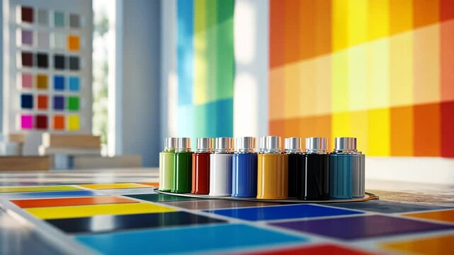 Color Palette Inspiration: Hues and Shades in a Creative Space