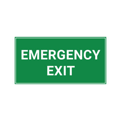 emergency exit sign set
