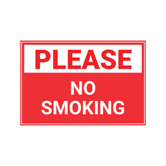 Please No Smoking Sign