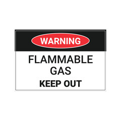 Flammable Warning Sign, Fire Hazard Safety Symbol