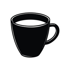 cup of a silhouette art