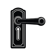 door handle silhouette art