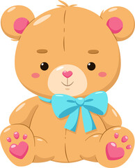teddy bear with a bow