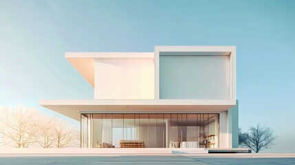 An axis side building monomer collection, simple building monomer, simple architectural style, Generative AI illustrations.

