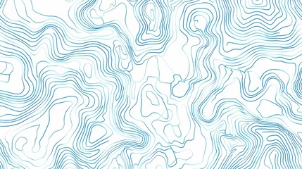 A topography map, light blue line drawing pattern, simple lines, minimalist style, simple background, Generative AI illustrations.