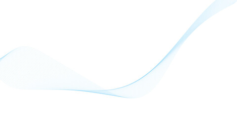 Abstract vector background with blue wavy lines. Blue wave background. Blue lines vector illustration. Curved wave. Abstract wave element.	