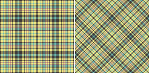 Two stylish pastel plaid patterns.  Perfect for textile design, fashion, websites, or scrapbooking.  Subtle yet striking, these versatile checks offer a touch of modern elegance.