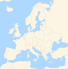 Obraz premium Location Map of the island Bonaire (Netherlands). The island is highlighted with a red circle. No labels at all.