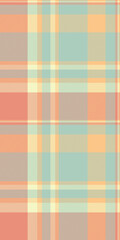 Spring vector texture check, carnival pattern plaid seamless. Image fabric tartan background textile in light and red colors.