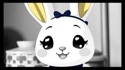 black and white cartoon illustration