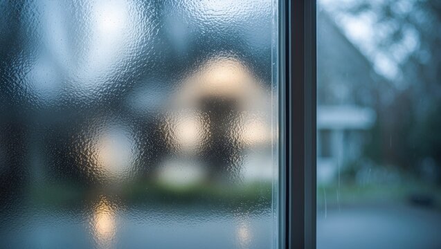 texture backgrounds of an opaque window glass in a house