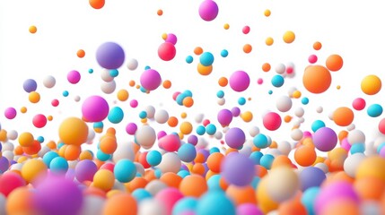 3D style of dots popping out with a vibrant color scheme representing depth and dimension for International Dot Day isolated on white background