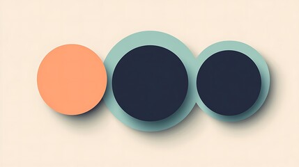 Three overlapping circles in pastel colors.
