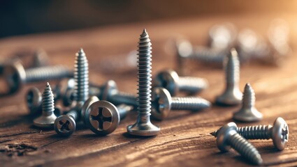 steel self-tapping screws, screws designed for attaching items to wooden surfaces