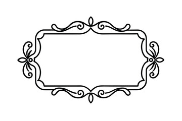 frame with floral ornament