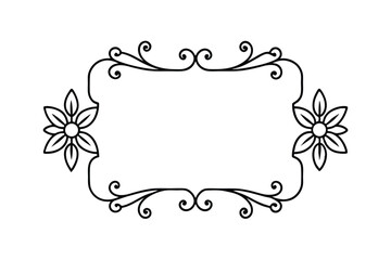 vector floral frame