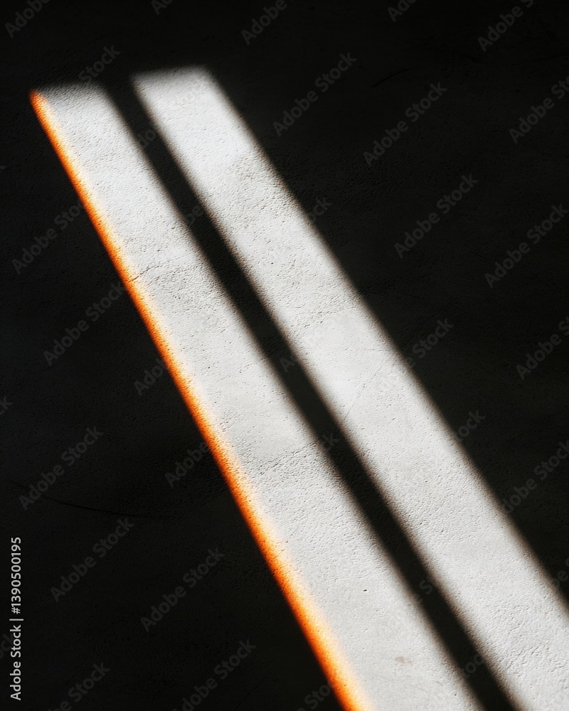 Fototapete minimalist shadow play high-contrast architectural light abstraction revealing spatial dynamics and 