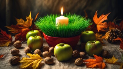 Specially cultivated wheat for Christmas Day, as part of the tradition.