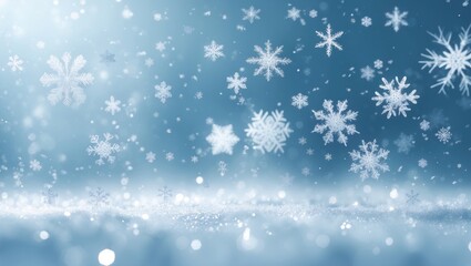 Fototapeta premium Snowy backdrop