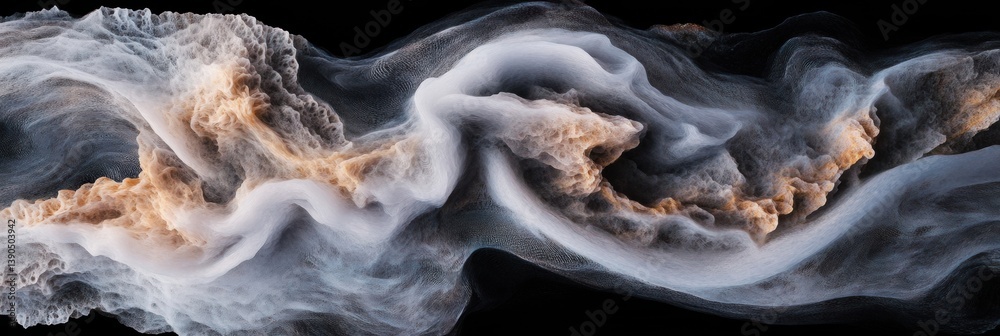 Poster Dynamic Data Flow Visualization Immersive Computational Fluid Dynamics with Ethereal Particle Swirl - Next-Gen Digital Analytics and AI Insights Landscape