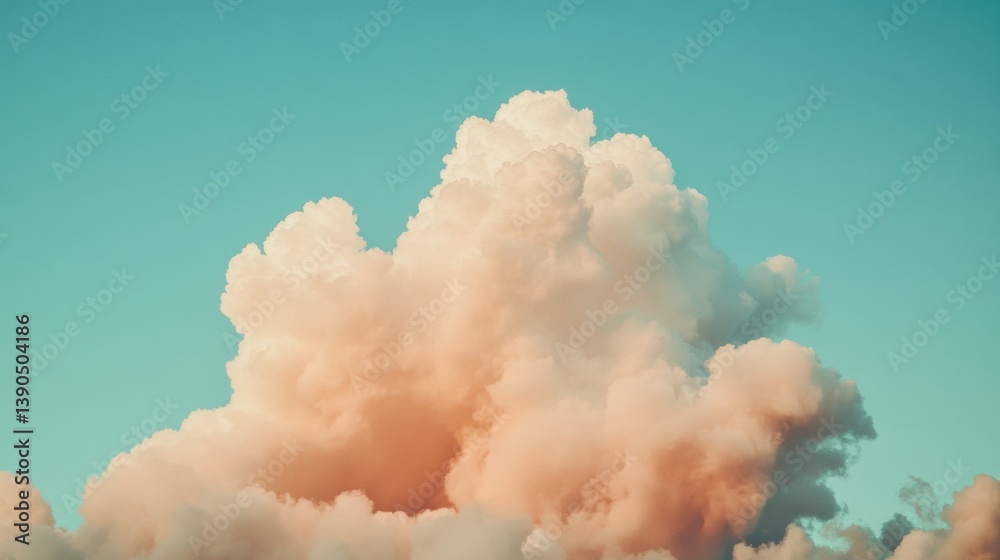 Poster Ethereal Climate Dreamscape Soft Pastel Cloud Formations Exploring Atmospheric Poetry and Minimalist Meteorological Design for Next-Gen Visual Storytelling
