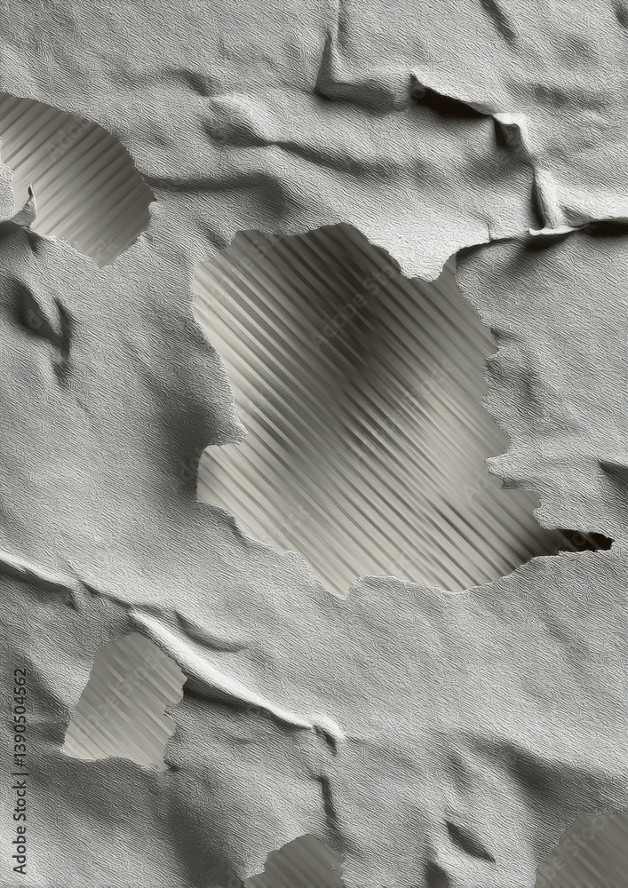 Aufkleber post-digital decay deconstructed texture exploration - innovative visual design for brand identity, 