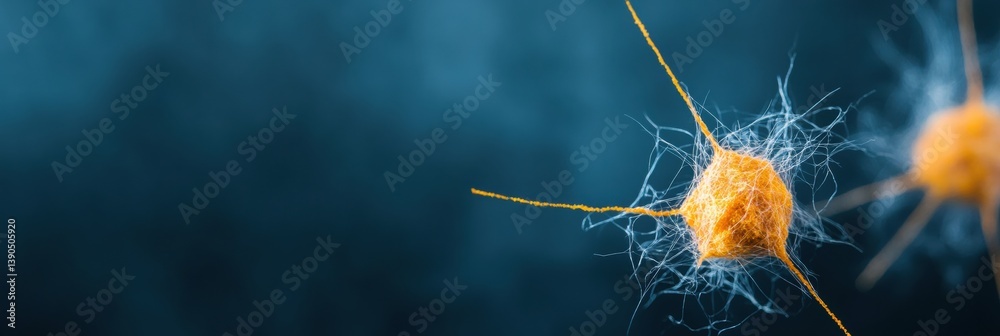 Aufkleber Neuroscience Innovation High-Resolution Microscopic Neural Network Visualization - Advanced Biomedical Research Exploring Cellular Connectivity and Neurological Precision