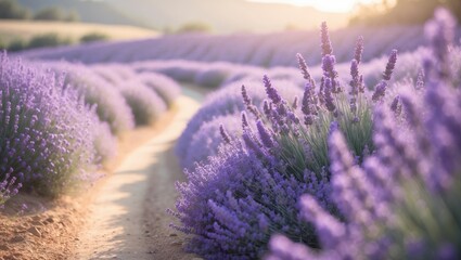 Obraz premium Stunning Summer Lavender Gardens