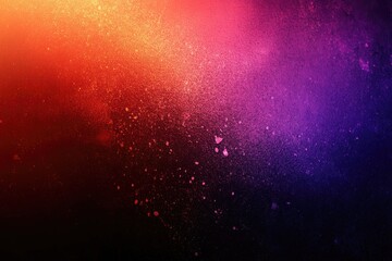 Fototapeta premium Abstract background with a blend of orange red purple and black colors with a grainy texture effect