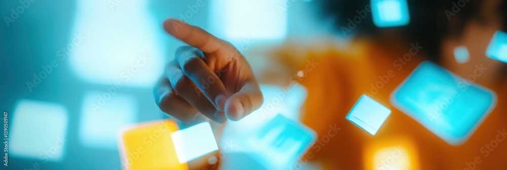 Poster Futuristic Compliance Intelligence Digital Verification Workflow with Immersive Mixed Reality UI, Enterprise Certification Tech Empowering Professional Innovation