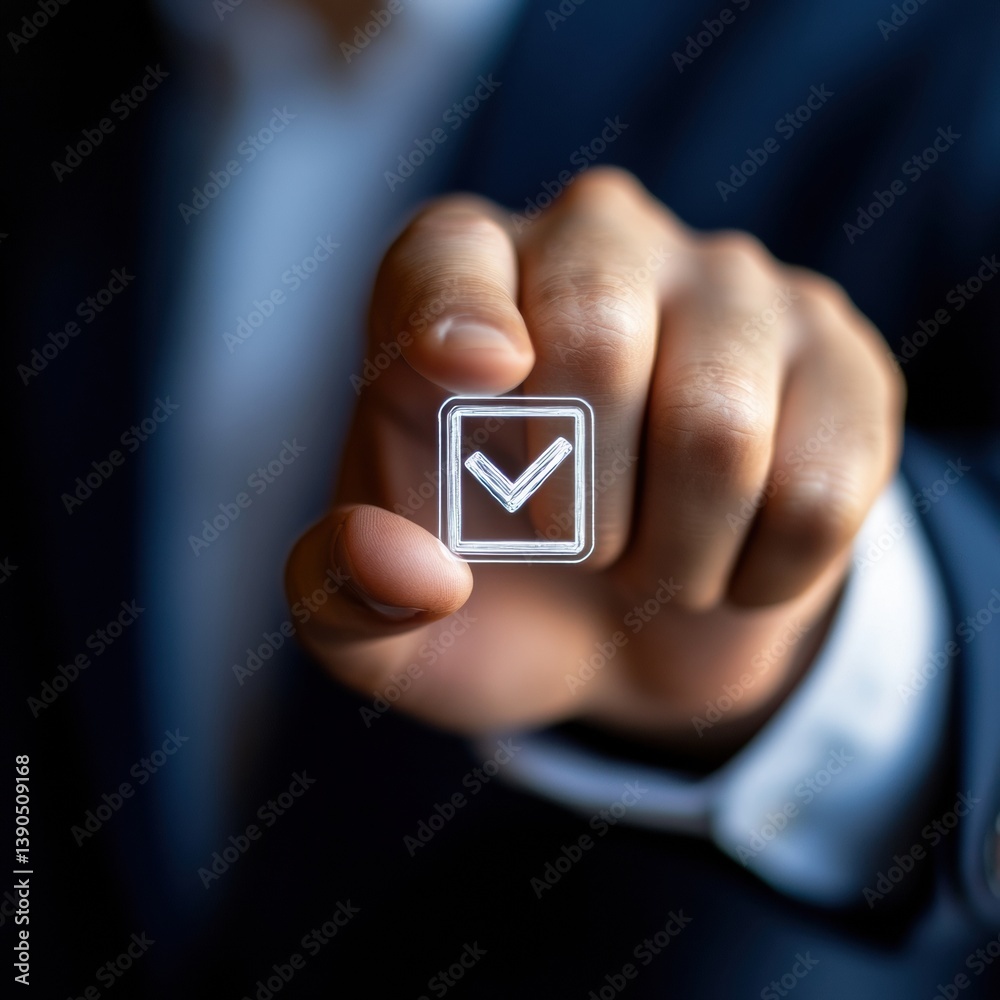 Poster Augmented Reality Certification Sleek Digital Verification Touchpoint for Next-Gen Business Compliance and Innovative Professional Standards
