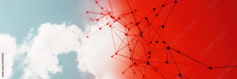 Poster Digital Transformation Visualization Hyper-Connected Network Nexus Revealing Urban Tech Infrastructure, AI-Driven Connectivity and Emerging Spatial Data Ecosystems