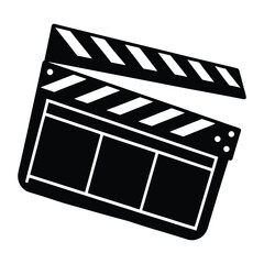 Fototapeta premium movie clapper board vector illustration