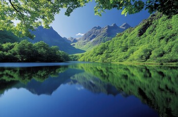 Fototapeta premium lake in the mountains