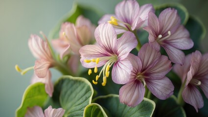 Fototapeta premium Highlighting the beauty and fine details of the Geranium flower with sharp focus.
