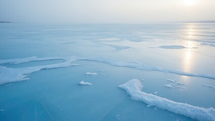 Obraz premium Blue ice rink textured background