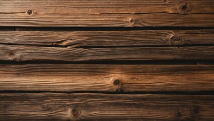 Fototapeta premium Overhead Image of Naturally Weathered, Textured Rustic Dull Brown Wood Panels for Backgrounds and Templates with Blank Space for Your Design, Words, or Copy. Horizontal Rectangle