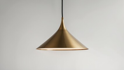 Fototapeta premium Brass pendant light fixture